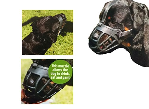 CRAZYBOY-Silicone-Basket-Dog-Muzzles-Breathable-and-Adjustable-Allows-Drinking-Panting-and-Eating
