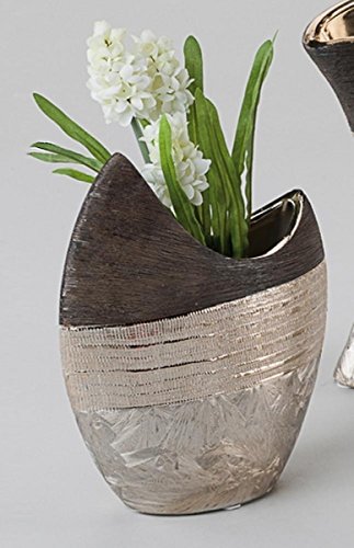 Vase STEINGUT BRAUN, 21 x 8 x 23 cm