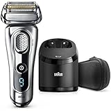 Braun Series 9 9290cc Men's Electric Foil Shaver, Wet and Dry with Clean and Renew Charge Station, Pop Up Trimmer, Rechargeable and Cordless Razor and Travel Case - Silver