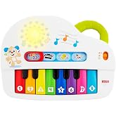 Fisher-Price Eğlen ve &Ouml;ğren Eğlenceli Piyano Fisher-Price Eğlen ve &Ouml;ğren Işıklı ve Eğlenceli Oyuncak Piyano, T&uuml;rk&ccedil;e, Işıklar,