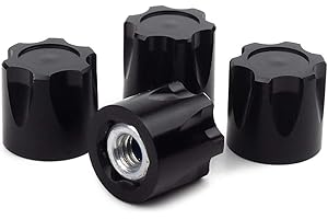 INJORA RC Kontermutter 4pcs M4 Muttern RC Zubehör RC Radnaben Muttern Set für 1:10 RC Crawler Traxxas TRX4 Axial SCX10 90046 D90 Tamiya MST (Schwarz)