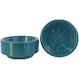 Oasis Round Plastic Tray Multipurpose for Flower Foam Arrangements, Planters, Plant Saucers, Indoor & Outdoor (Dia 100mm/10cm, Green, 10 Pcs)