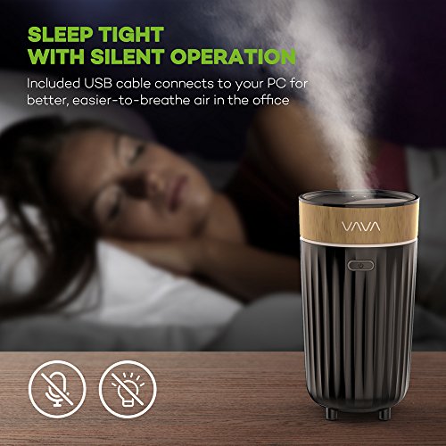 Aroma Diffuser VAVA Auto Luftbefeuchter 60ml Tragbarer Duftzerstäuber für den Auto-Getränkehalter USB-Kabel, 2 Nebeleinstellungen, Auto-Aus, PP & BPA-Frei - 4