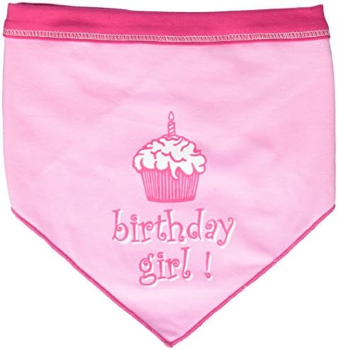 I See Spot's Pet Scarf Bandanna, Birthday Girl, Large, Pink