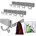 OGORI 2X 10 Hooks Coat Hat Clothes Robe Holder Rack Hook Wall Hanger Stainless Steel