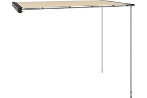 Outsunny Auto Markise 160 x 250 cm ausziehbar Wasserdicht Sonnensegel mit Keder UV-Schutz Dachzelt Vorzelt Auto Sonnenschutz für Camper Wohnwagen SUV Wohnmobil Outdoor