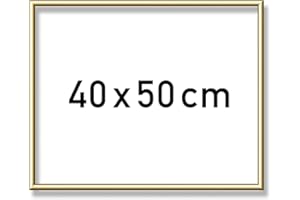 Schipper 605110710 malowanie według liczb, rama aluminiowa 40 x 50 cm, złoty błyszczący bez szkła do Twojego dzieła sztuki, łatwy samodzielny montaż