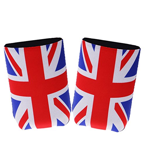 2x Neopren Dosen Kühltasche Dosenkühler Getränkekühler Bierkühler UK Flagge - 3