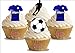 Produktbild Deutsch Bundesliga Darmstadt 98 Fußball Mix 12 essbare Standup Kuchen-Deko, Kuchendekorationen, essbar, Premium, 2 x A5, für 12 Bilder