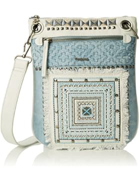 Desigual Damen BOLS_BANDOLERA  WHITNEY Umhängetasche Blau (5002)