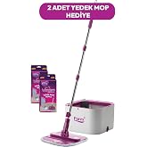 Wondero +2 Yedek Moplu Bezli Temiz Su Ile Kirli Su Ile Ayıran Otomatik Temizlik Seti