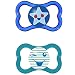 MAM Air Soother with Sterilisable Travel Case (6 Months and Above, Blue/Green)