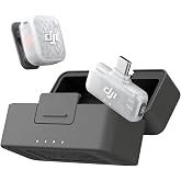 DJI Mic Mini 2S (1 TX+1 Mobile Rx+Case), AI Noise Cancelling | OsmoAudio Microphone for iPhone, 28H Internal Storage, 32-bit