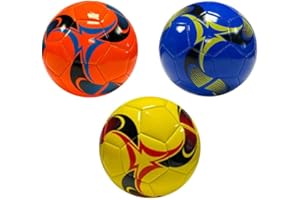 OnlineStreet Size 5 Soccer Ball for Adults Teenagers Kids Training Football Size 5 in Assorted Colors and Designs - Lightweight Footballs