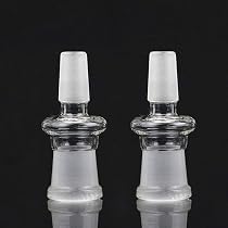 14mm Male To 18mm Female Glass Adapter Joint - Slide Bowl Extension For Hookah 12 thumbnail image