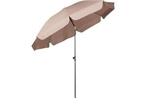 Sekey Sonnenschirm| Strandschirm für Balkon Garten & Terrasse | Neigungswinkel und Höhe verstellbar,UV-Schutz bis UPF 50+, knickbar, Sonnenschutz