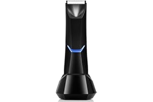 ‎BESTBOMG BESTBOMG Intimrasierer Mann Körperhaartrimmer Herren für Männer und Frauen mit LED-Beleuchtung, Wasserdichter Elektrischer Trimmer für Den Intimbereich, Body Groomer für Leistennasen- und Ohrhaare