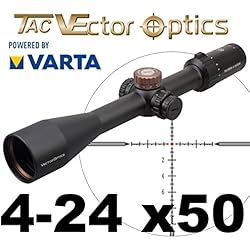 VECTOR-OPTICS 2018 Germany Verre de lunette avec Schott 4-24 x 50 Taurus pour chasse et sport de Pica tinny Montage et couvercle