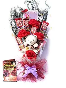 FLUTEREY KITKAT CHOCOLATE BOUQUET 7 FOR BIRTHDAY WITH SPECIAL CARD