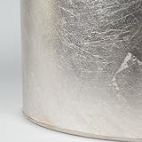 QAZQA Modern Polyester Lampenschirm 35/35/20 Zylinder silberbraun , Rund gerade Schirm Pendelleuchte, Schirm Stehleuchte, - 5