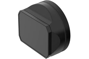 EACHSHOT YC Onion Pare-Soleil pour Fujifilm X100V X100VI avec Bague d'adaptation 23 mm Noir, Alliage d'aluminium