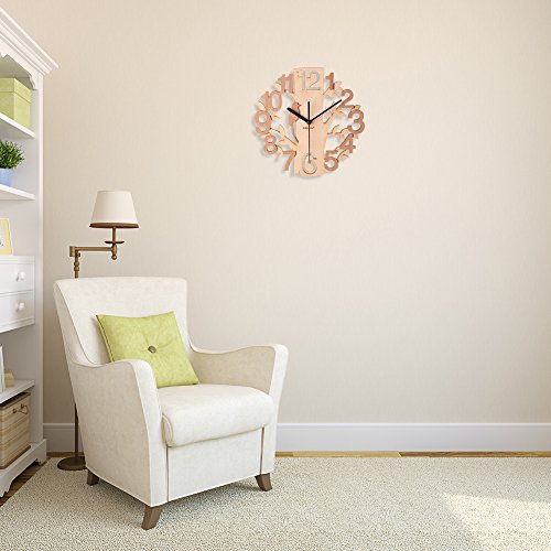 confronta il prezzo Giftgarden Orologio da Parete in Legno con Albero e Uccello Decor per Casa miglior prezzo