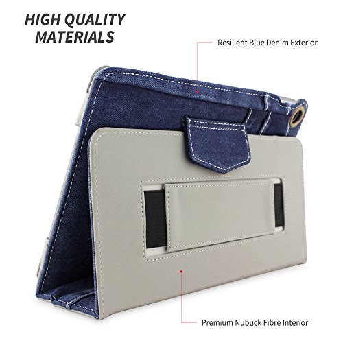 iPad Air 2 Hülle (Blau), Snugg – Smart Case mit lebenslanger Garantie + Sleep / Wake Funktion - 4