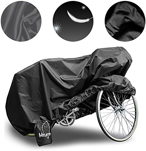 Mture Bike Covers, Bicycle Cover Outdoor Waterproof Bicycle Cover Suitable for E-bike Electric Bike Ebike,Heavy Duty Storage Cover-200x 70x110CM,(Black,XL)