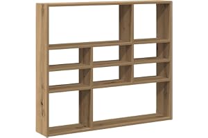 vidaXL Vägghylla artisan ek 90x16x78 cm konstruerat trä