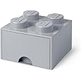Room Copenhagen LEGO Brick Drawer 4 Stone Gray