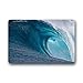 Produktbild Custom Machine-Washable Door Mat Ocean Sea Wave Indoor/Outdoor Decor Rug Doormat (L23.6"X15.7"W) Front Door mats Indoor Rugs