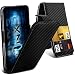 Produktbild ONX3 (Carbon Fibre) Samsung Galaxy J1 Mini Prime SM-J106 Universal-Luxuxart Folding PU-Leder Federklemmhalter Top-Schlag-Fall mit 2-Karten-Slot, nach oben und unten Kamera