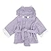 TopTie Blue Shark Hooded Bathrobe, Terry Baby Towel Bath Robe Shower 0-9 Months-Owl-S