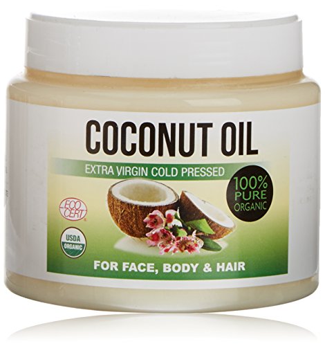 Kaltgepresstes extranatives Kokosöl für die Körper-, Haar-, Nagel- und Gesichtspflege, Coconut Moisturiser 100% organisch 500 ml