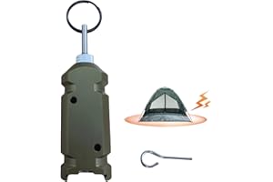 GCROET Perimeter Trip Alarm, Perimeter Trip Alarm 12 Gauge Stolperdraht Alarmgerät für Gebäude Höfe Campingausrüstung Grün