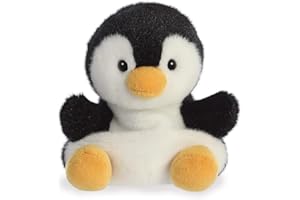 Aurora Palm Pals, Chilly The Penguin Soft Toy, 33481, 5 inches, Black and White