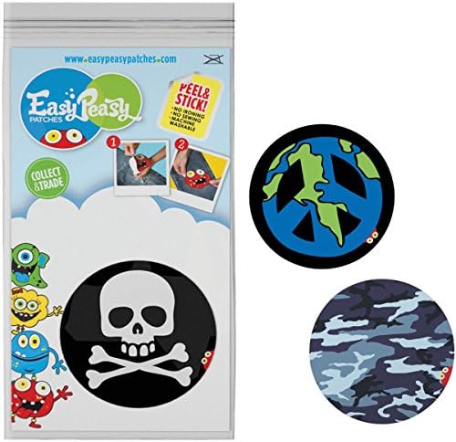Easy Peasy Patches Permanent Patches, Adventure (Pack of 3)