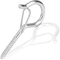 Crochet 12mm Qingeng Lot De 20 Crochets à Visser En Acier Inoxydable - 40 - Crochets De Plafond - Vis à Crochet Plafond