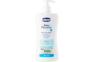 Chicco Baby Moments Body Wash Without Tears, babybadskum, med naturlig formula, med Calendula Extract, mjukgörande egenskaper, 0+ månader - 500 ml