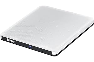 aelrsoch Unidad Blu-ray externa Blu-ray con reproductor de DVD/BD de lectura/escritura, unidad Blu-ray portátil USB 3.0 y grabadora de DVD tipo C, grabadora de Blu-ray de alta definición para