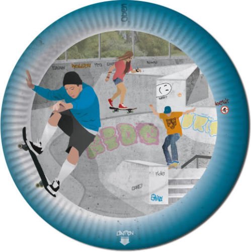37-teiliges Partyset * SKATEPARK * mit Teller + Becher + Servietten + Deko // Geburtstag Set Partygeschirr Deko Party Mottoparty Motto Skaten Skateboard Sport - 2