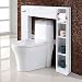 Produktbild COSTWAY WC Toilette Schrank Toilettenregal Toilettenschrank Regalsystem Überbauschrank Badezimmerregal Badmöbel weiß