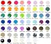 Seawhisper Starter Pack of 50 Complete Snaps/T5 Plastic Snap Fasteners Sets for Sewing Cloth Diaper/Bibs/Unpaper Towels/Nappies/Buttons/Mama Pads - A49 Black