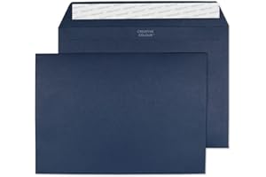 Blake Colour | sobres azul marino C5 (16.2 x 22.9cm) | 25 unidades | 120 g/m² | certifcado FSC y sostenible | tira autoadhesiva | sobres para invitaciones y manualidades | modelo 45320