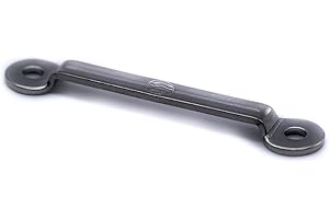 J Clarke Marine Pack of 2-25mm and 50mm Webbing bridges/footmans loop made from stainless steel (50mm)