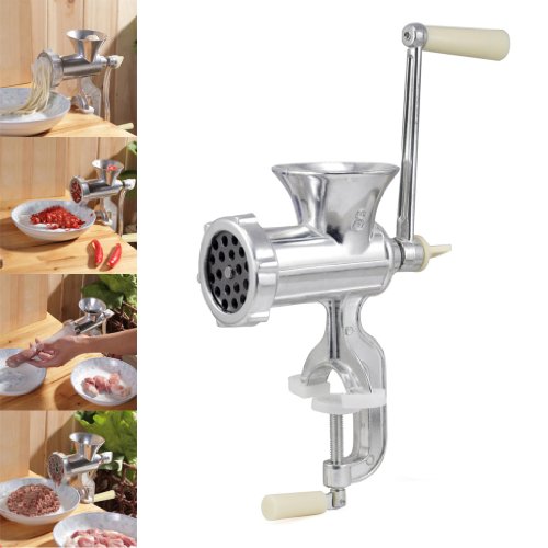 SODIAL (R) Silber Hand manuellen Fleischwolf - 4