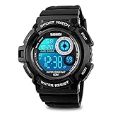 IW.HLMF Männer Digital Sports Watch Elektronische LED Wasserdichte Armbanduhr Militäruhren Design Wasserdicht Stoppuhr 7 Farbe Hintergrundbeleuchtung