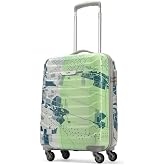 Skybags Trooper Printed Cabin Size Hard Case Trolley Bag, Green | Lightweight, Stylish, Durable ABS Case, Combination Lock, S