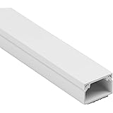 D-Line Square Box Cable Trunking, Self-Adhesive Cable Hider, Cable Management to Hide Single Cables - 1 x 25mm (W) x 16mm (H)