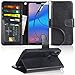 Produktbild Arae Huawei P20 Lite Hülle, Handyhülle P20 Lite Tasche Leder Flip Cover Brieftasche Etui Schutzhülle für Huawei P20 Lite - Schwarz